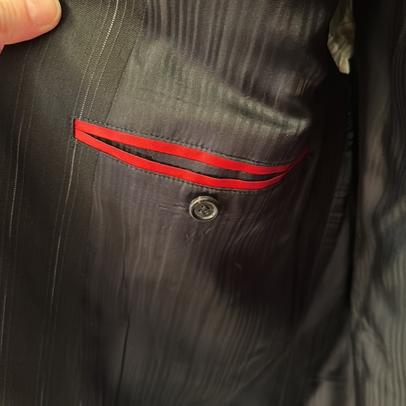 Men’s Suit Hugo by Hugo Boss Black with White Striping Detail - Picture 5 of 13